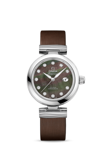 Omega LadyMatic Co-Axial 34 Stainless Steel / Brown MOP